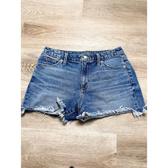 Universal Thread High Rise Shortie Shorts Medium Wash Womens 8 29 Denim Jeans - Picture 1 of 11